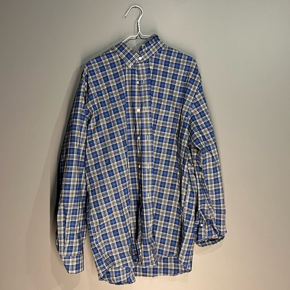 LL Bean long sleeve plaid shirt